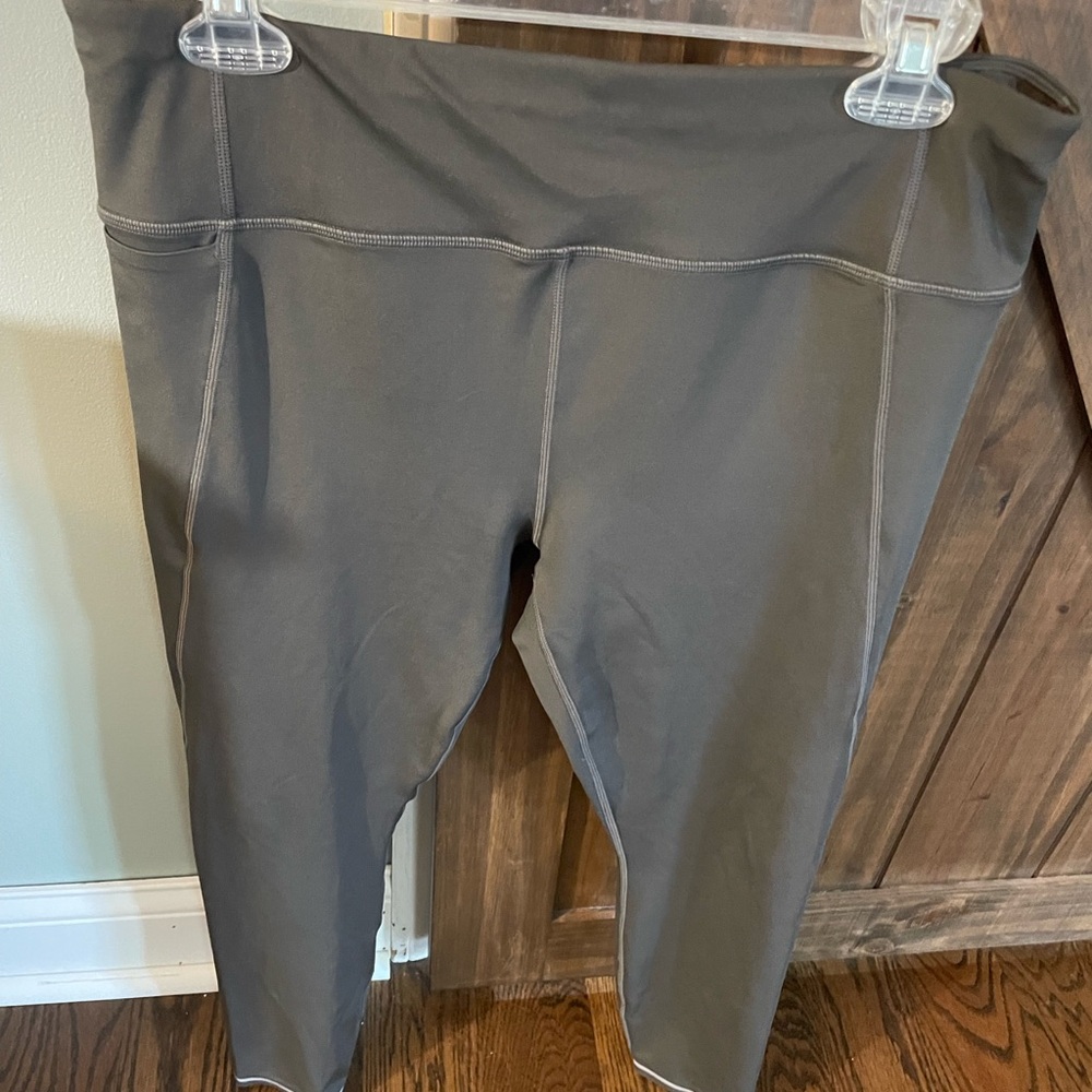Athleta Army Green Leggings